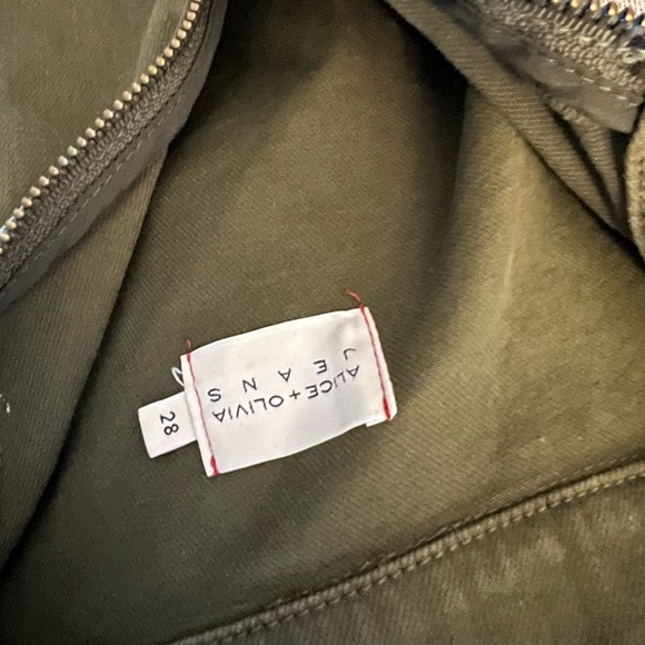 Alice Olivia Jumpsuit US 28  dark-green *Missing Belt* - Picture 5 of 6